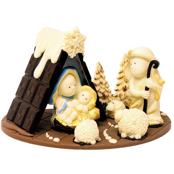 Presepe Capanna di Gesù di cioccolato - Fuori catalogo