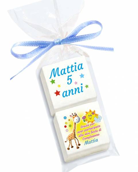 Marshmallow bomboniera Compleanno personalizzata - Compleanno